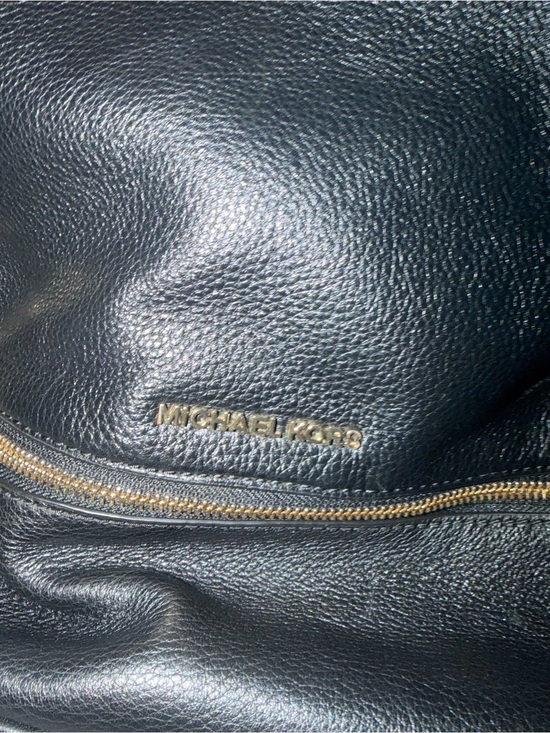 Michael Kors Black Leather Backpack with Gold Hardware main image 6